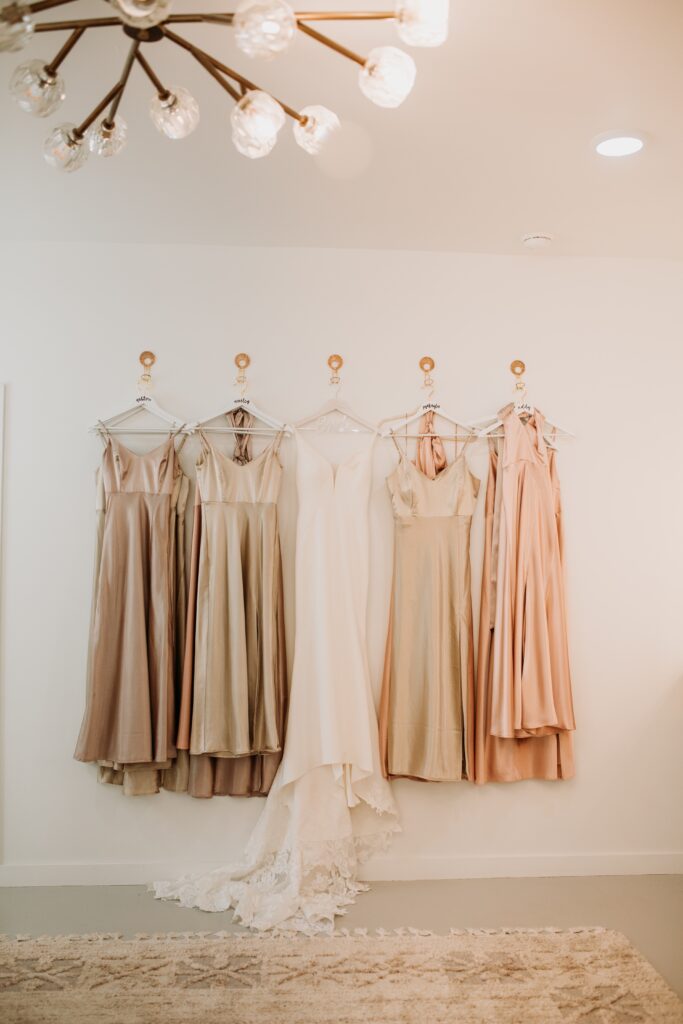 Dresses at this Tennessee Wedding and Event Venue
