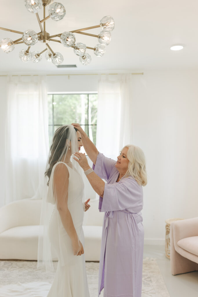 Bride and mother at this Tennessee Wedding and Event Venue