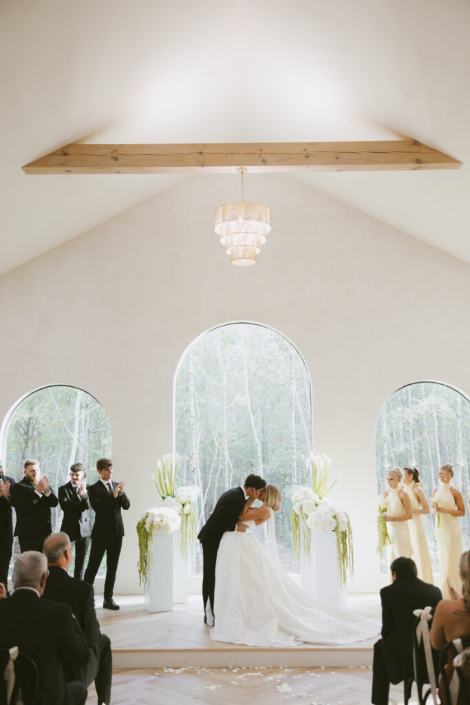 couple getting married at the monroe