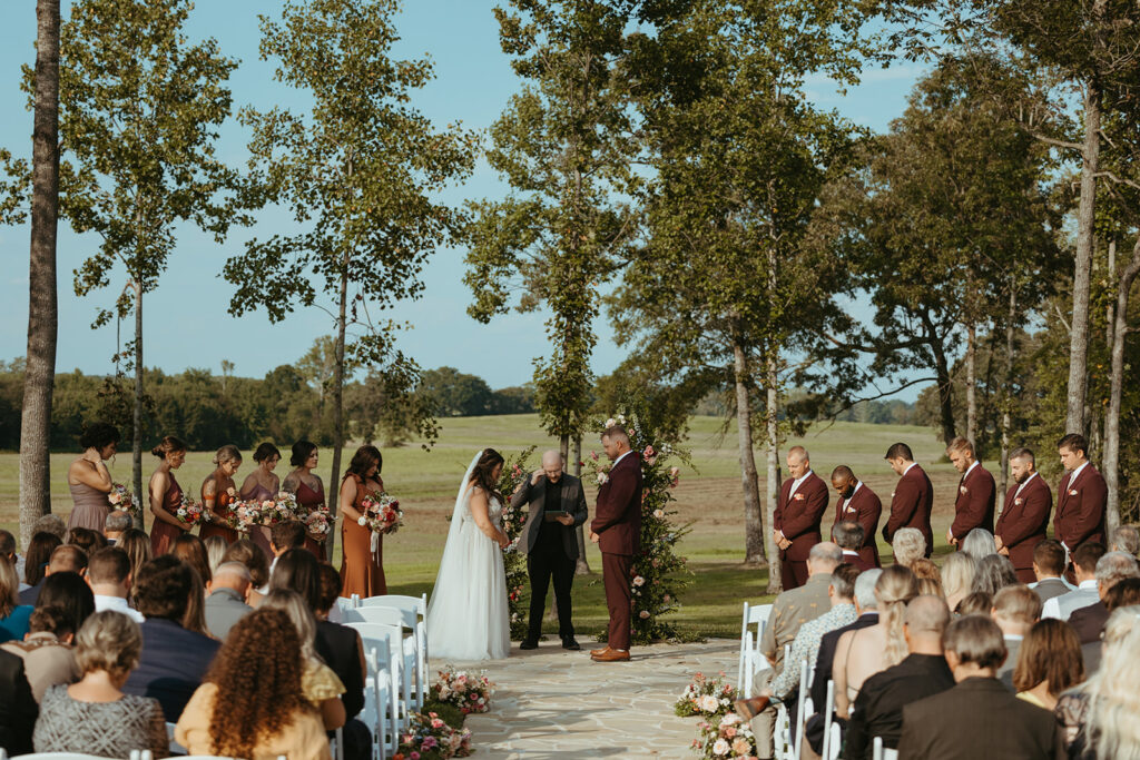 couple getting married at the monroe